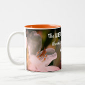 Silence Inspiration Rumi Zitat Zweifarbige Tasse (Links)