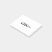 Silence is a Luxury Minimalist Post-it® Notes Post-it Klebezettel (angewinkelt)