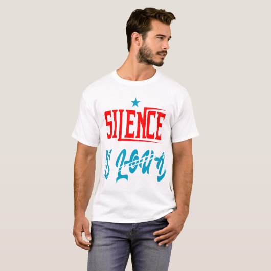silence is loud  T-Shirt (Vorne ganz)