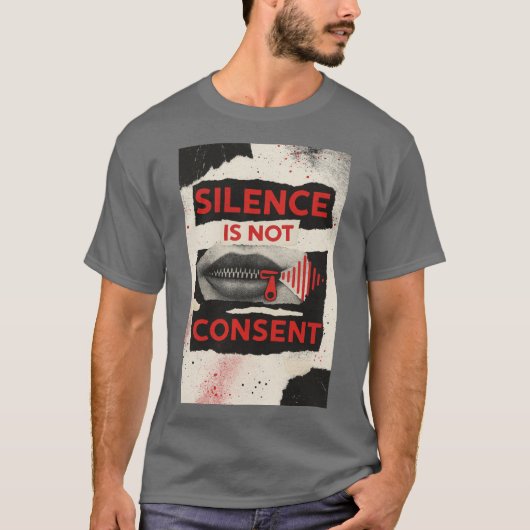 Silence Is Not Consent Awareness Shirt (Vorderseite)