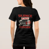 Silence Is Not Consent Awareness Shirt (Rückseite)