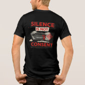 Silence Is Not Consent Awareness Shirt (Rückseite)