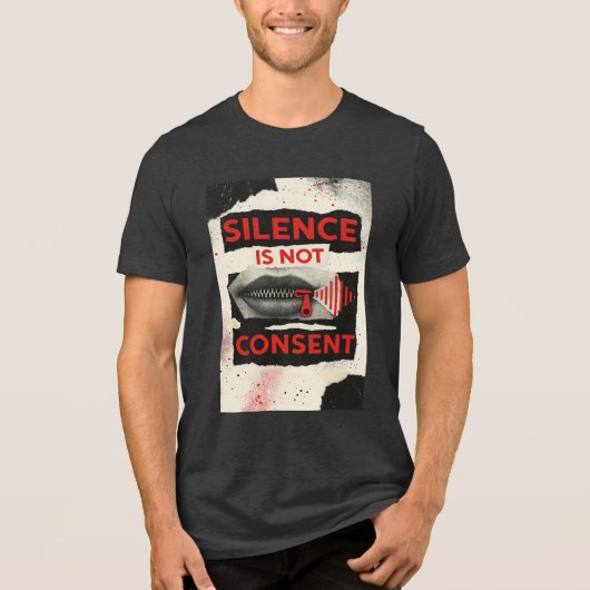 Silence Is Not Consent Awareness Shirt (Vorderseite)
