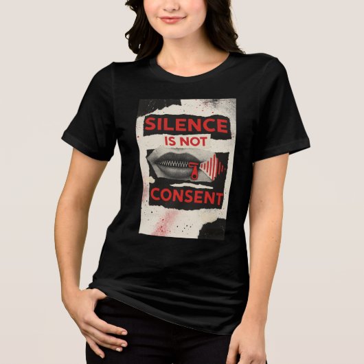Silence Is Not Consent Awareness Shirt (Vorderseite)