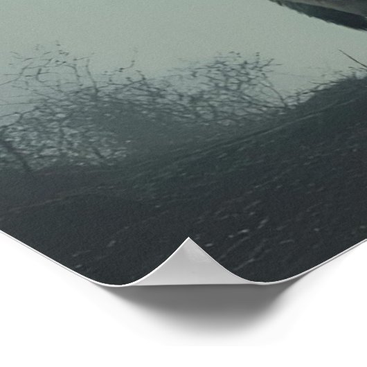 Silence Is The Best Answer – Wolf Head Motivationa Poster (Ecke)