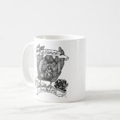 SILENCE IST FÜR DIE VERBRAUCHER: Guinea Tattoo Art Kaffeetasse (Vorderseite Links)