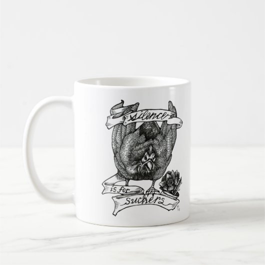 SILENCE IST FÜR DIE VERBRAUCHER: Guinea Tattoo Art Kaffeetasse (Links)