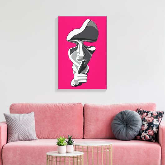 Silence Leinwanddruck (Insitu (Wohnzimmer))