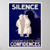 Silence L'ennemi Guette Vos bekennt sich zum franz Poster (Vorne)