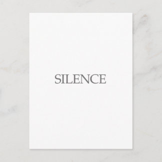 SILENCE POSTKARTE
