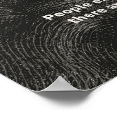 Silence Reveals Everything Poster (Ecke)