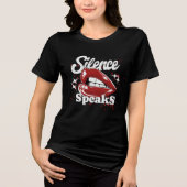 Silence Speaks Red Lips Valentine's day  Tri-Blend Shirt (Vorderseite)
