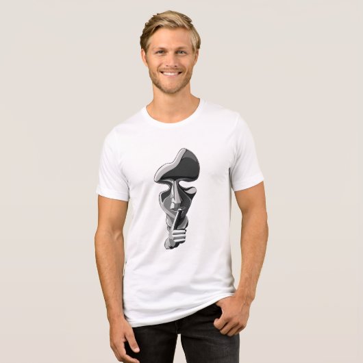 Silence Tri-Blend Shirt (Vorderseite voll)