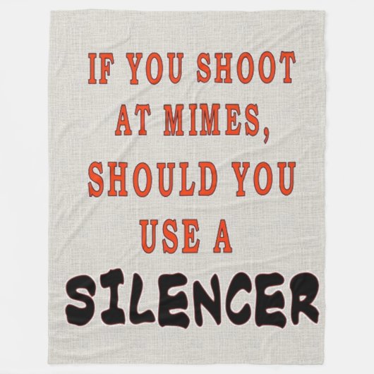SILENCER Fleece Blanket (Vorderseite)