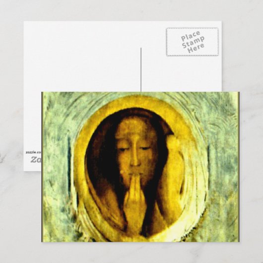Silencio von Odilon Redon Postkarte (Vorne/Hinten)