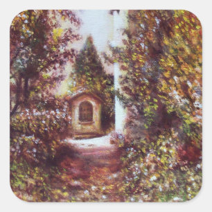 SILENT AUTUMN IN FLORENZ QUADRATISCHER AUFKLEBER