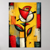 Silent Bloom — Contemporary Abstract Expressionism Poster (Vorne)