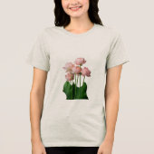 Silent Bloom Lotus in Stillness Grace Rising Seren Tri-Blend Shirt (Vorderseite)