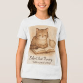 Silent but Purring Cat Tee (Vorderseite)