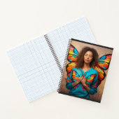"Silent Butterfly Girl Spiral Notebook" Notizblock (Innenseite)