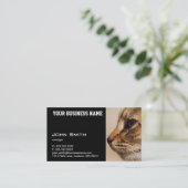 Silent Cat-Visitenkarte Visitenkarte (Stehend Vorderseite)