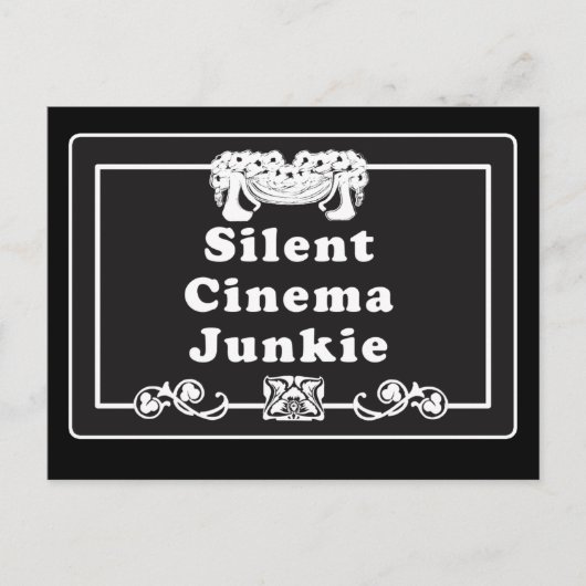 Silent Cinema Junkie Postkarte (Vorderseite)