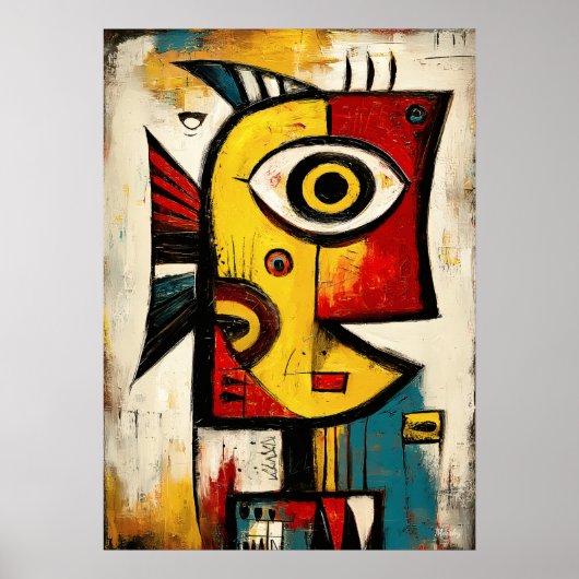 Silent Current — Contemporary Abstract Expression Poster (Vorne)