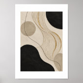 Silent Current | Minimal Abstract Plaster Art Prin Poster (Vorne)