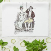 Silent Darcy - Jane Austen Pride and Prejudice Geschirrtuch (Gefaltet)