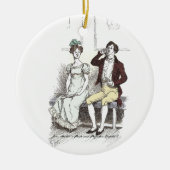 Silent Darcy - Jane Austen Pride and Prejudice Keramik Ornament (Vorne)
