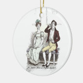 Silent Darcy - Jane Austen Pride and Prejudice Keramik Ornament (Links)