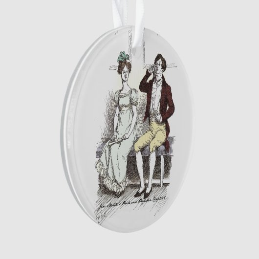 Silent Darcy - Jane Austen Pride and Prejudice Ornament (Vorderseite)