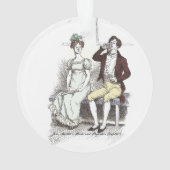 Silent Darcy - Jane Austen Pride and Prejudice Ornament (Rückseite)