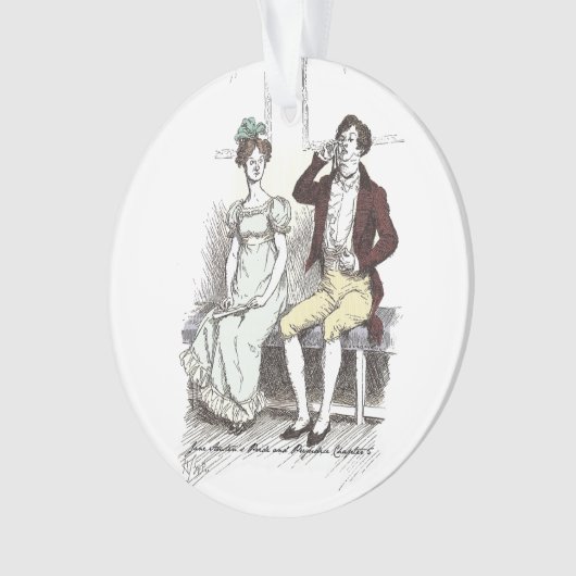 Silent Darcy - Jane Austen Pride and Prejudice Ornament (Vorderseite)