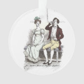 Silent Darcy - Jane Austen Pride and Prejudice Ornament (Vorderseite)