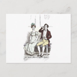 Silent Darcy, Jane Austen Pride und Prejudice Postkarte