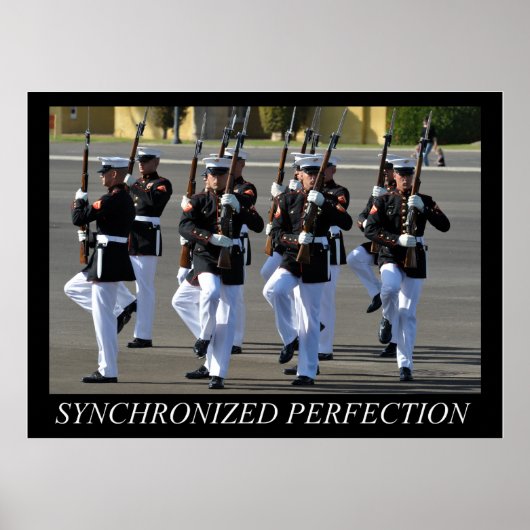 Silent Drill Platon (USMC) Poster (Vorne)
