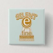 Silent E English Language Phonics Rule Button (Vorderseite)
