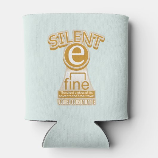 Silent E English Language Phonics Rule Dosenkühler (Rückseite)