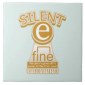 Silent E English Language Phonics Rule Fliese (Vorderseite)