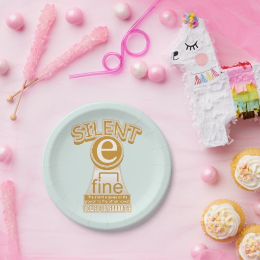 Silent E English Language Phonics Rule Pappteller (Party)