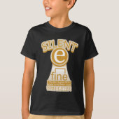 Silent E English Language Phonics Rule T-Shirt (Vorderseite)