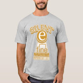Silent E English Language Phonics Rule T-Shirt (Vorderseite)