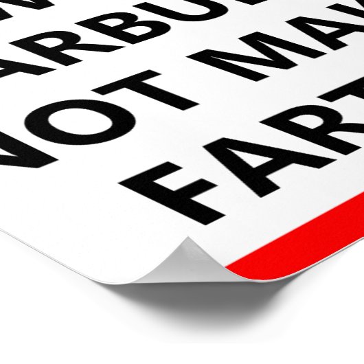 Silent Earbuds Funny Poster (Ecke)