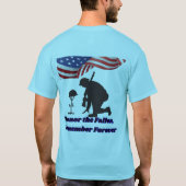 Silent fields of honor pale blue T-Shirt (Rückseite)
