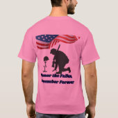 Silent fields of honor pink T-Shirt (Rückseite)