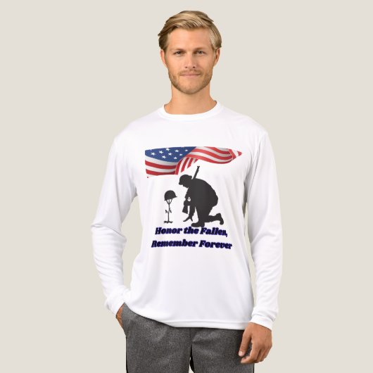 Silent fields of honor white Tri-Blend shirt (Vorderseite komplett)