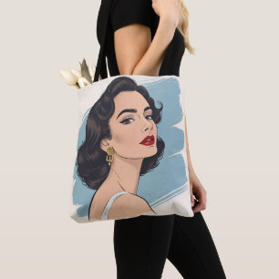 Silent Grace Vintage Glamour Tote Tasche