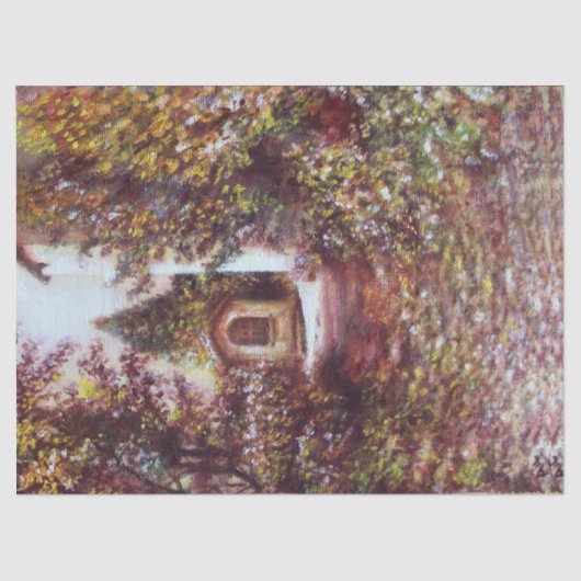 SILENT HERBST IN FLORENZ Landschaft Toskana Seidenpapier (Vorderseite)