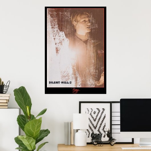 Silent Hill 2 - James Sunderland Desert Red Neo Poster (Heimbüro)